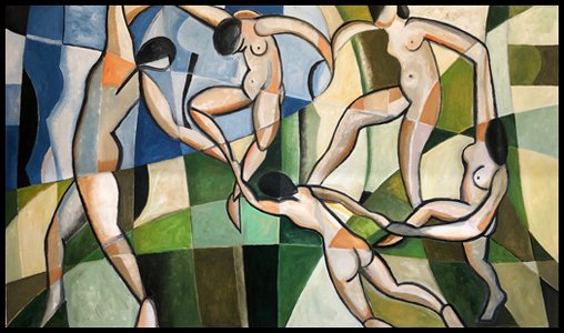 "Matisse Dance"  60" X 102"  acrylic on canvas
